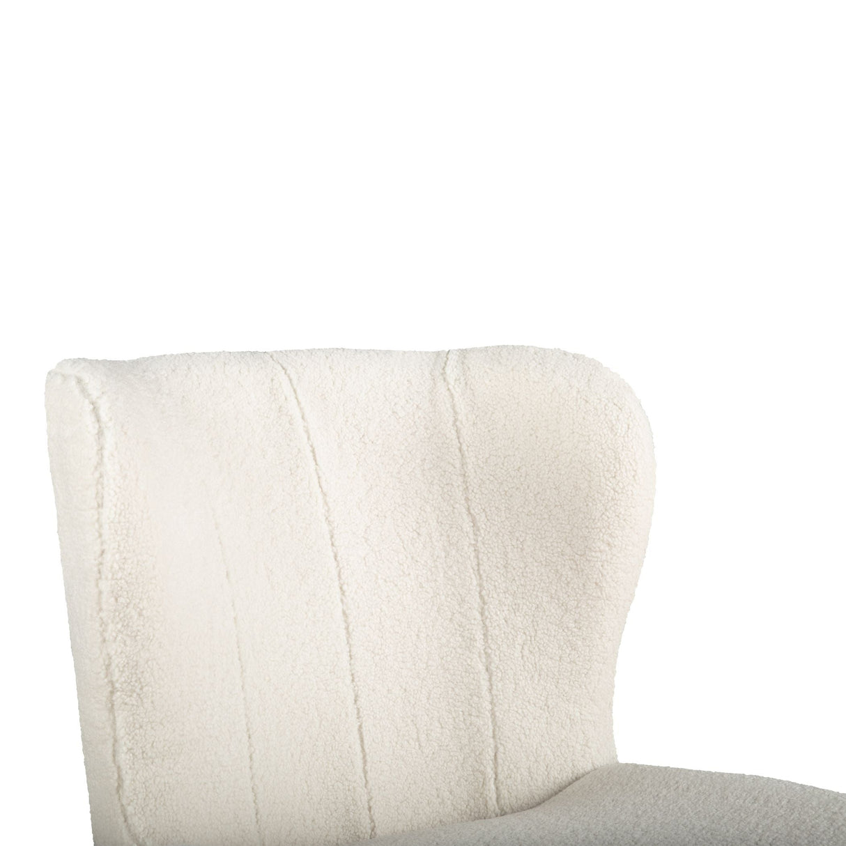 Jennifer 20" Dining Chair in White Boucle by Home Trends & Design at Eve Furniture