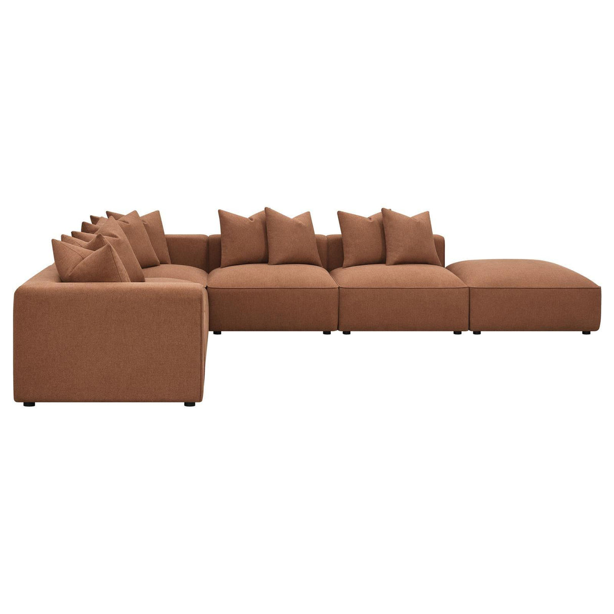 Jennifer Terracotta 6-Piece Upholstered Modular Sectional by Coaster at Eve Furniture