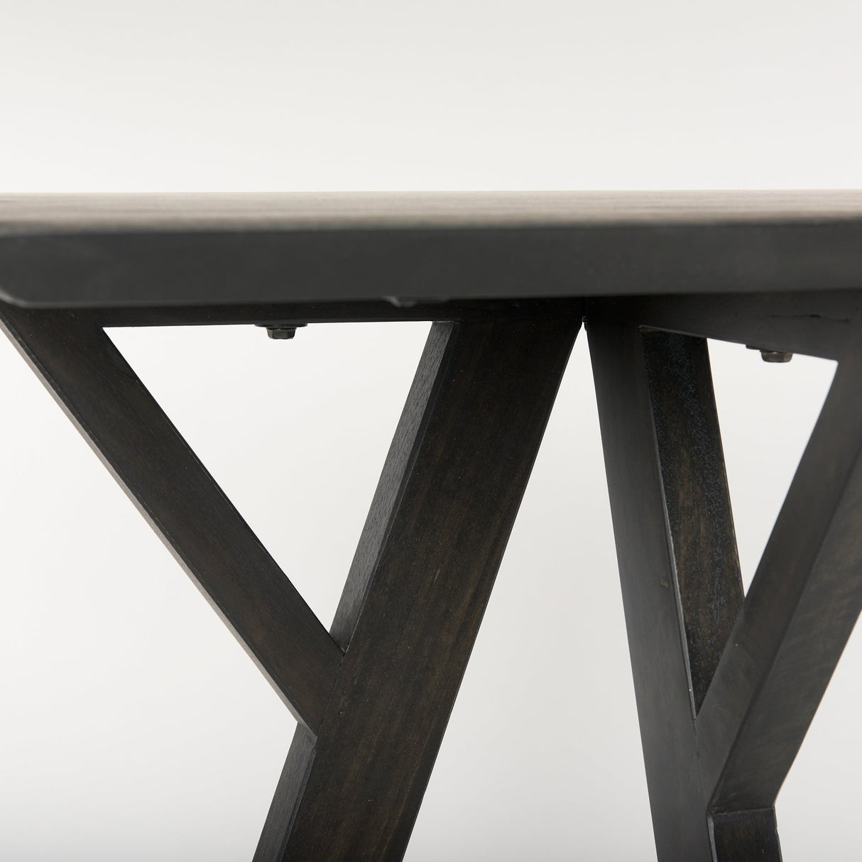 Jennings 54.0L x 16.0W x 29.5H Dark Brown Wood Console Table by Mercana at Eve Furniture
