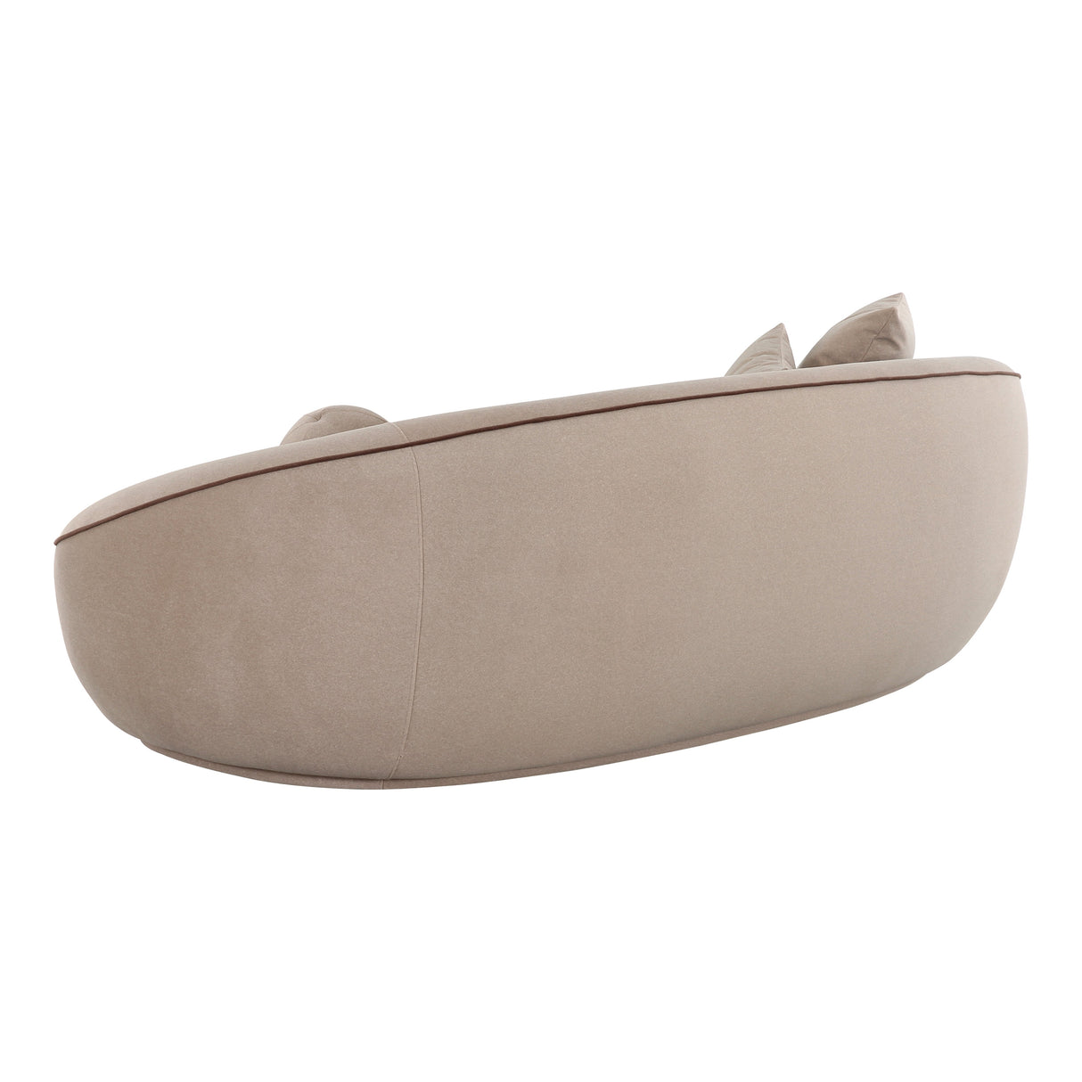 Jenny 98.5" Taupe Faux Mohair Sofa by TOV Furniture at Eve Furniture