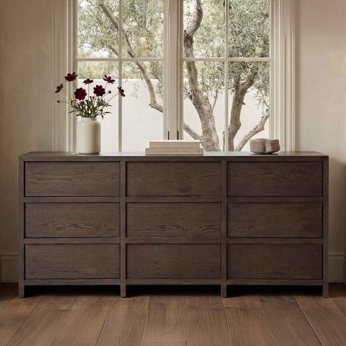 Jenson Brown 9 Drawer Dresser by Moe's Home at Eve Furniture