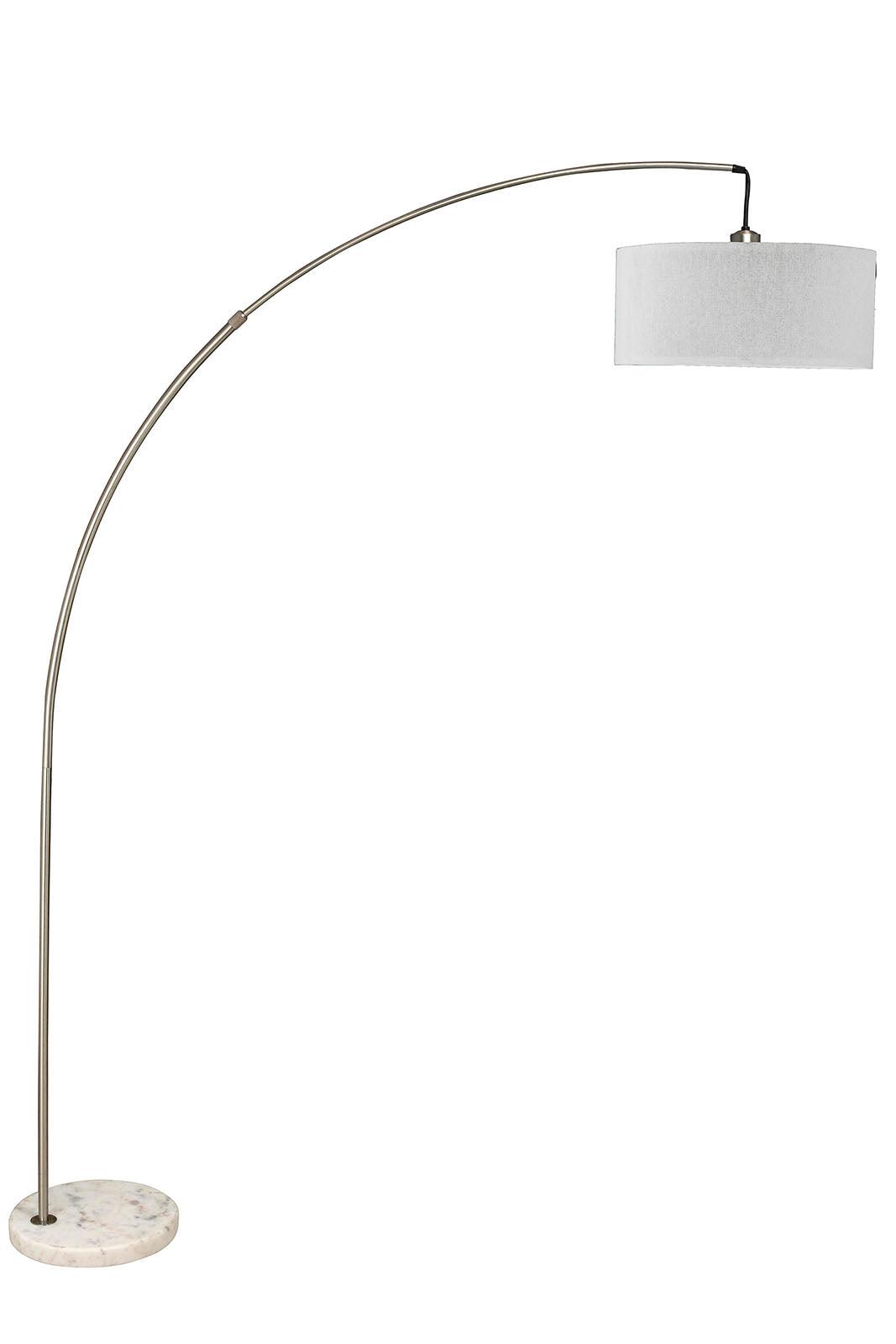 Jess Brushed Steel Arch Lamp by Furniture of America at Eve Furniture