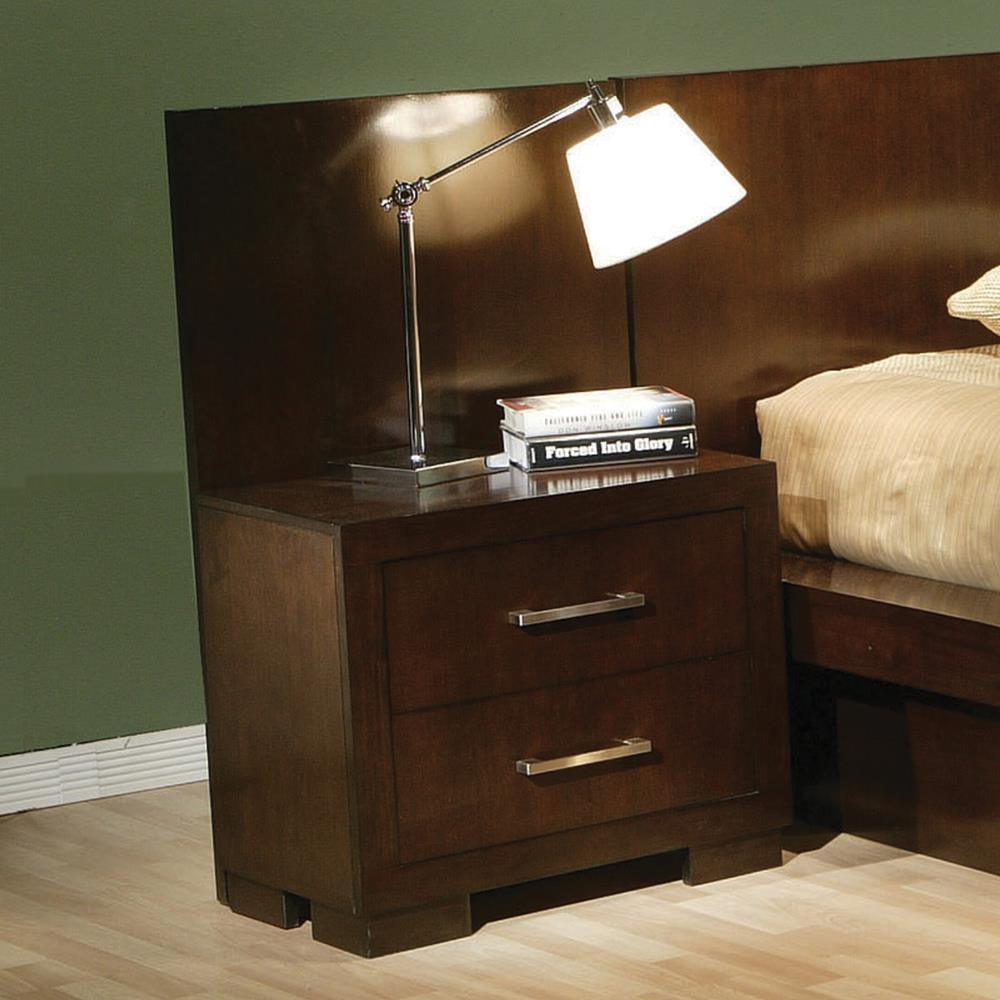 Jessica Cappuccino 2-Drawer Nightstand by Coaster at Eve Furniture