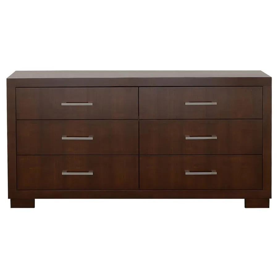 Jessica Cappuccino 5-Piece King Bedroom Set with Nightstand Panels by Coaster at Eve Furniture