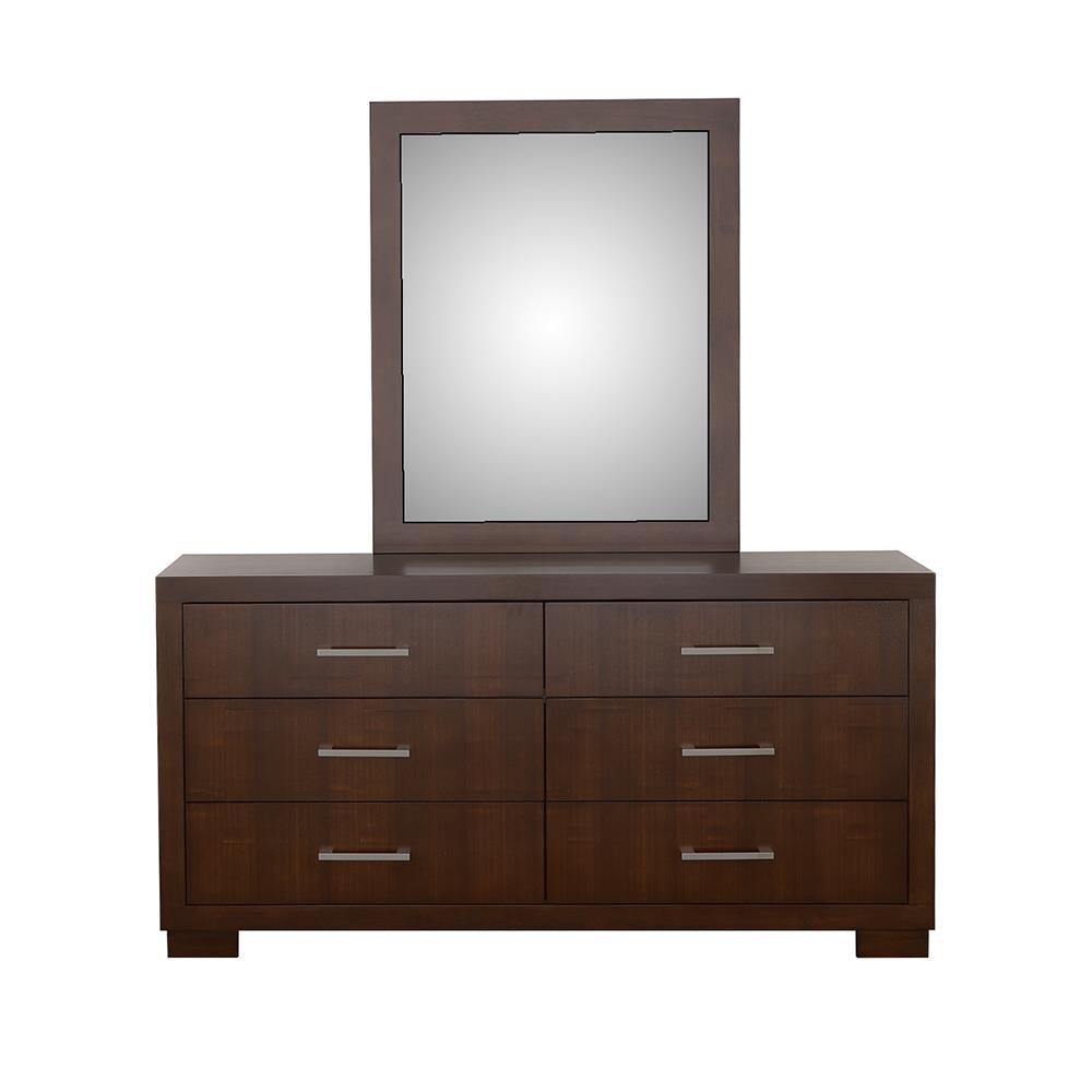 Jessica Cappuccino Rectangular Wall Mirror by Coaster at Eve Furniture