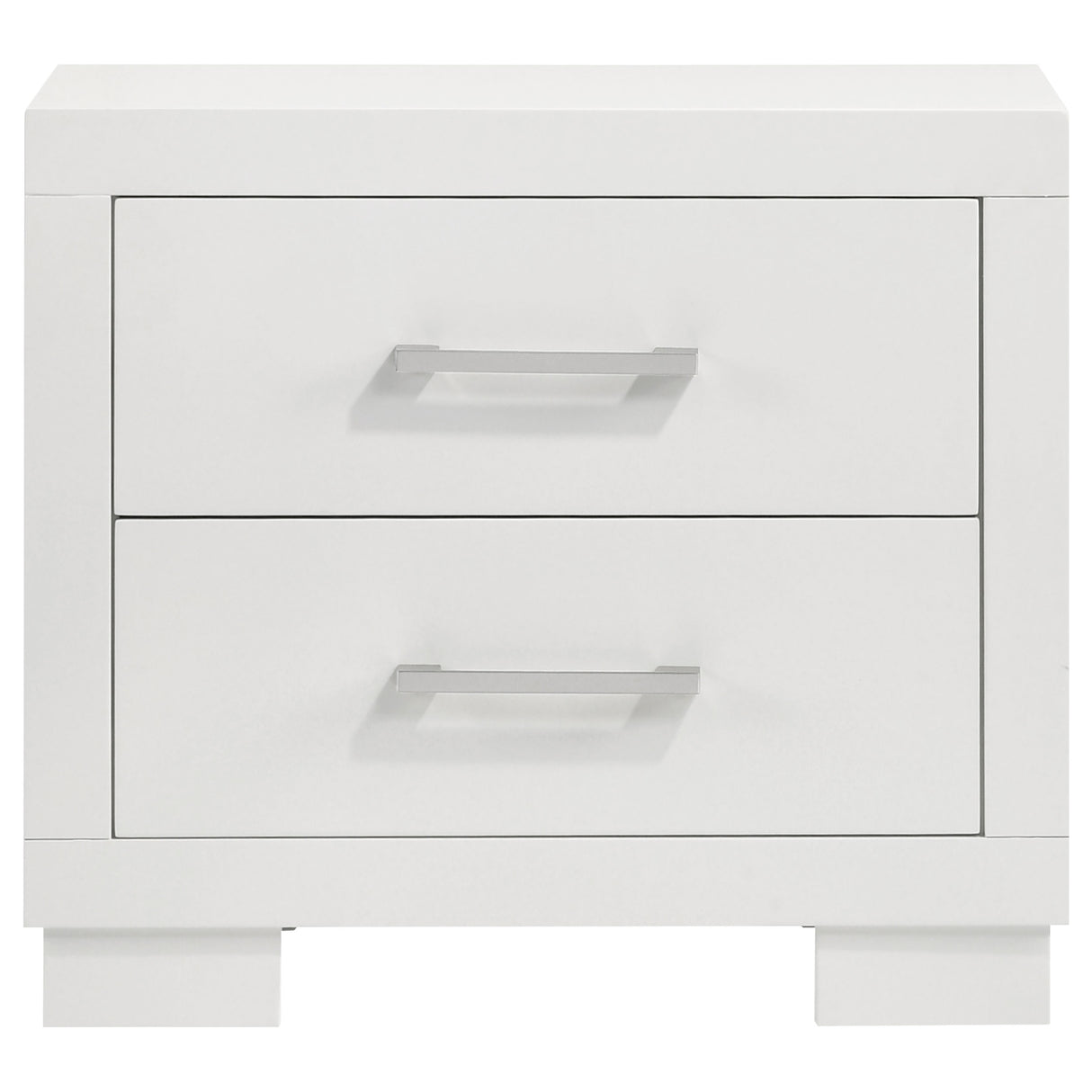 Jessica Snow White 4-Piece Queen Bedroom Set with Nightstand Panels by Coaster at Eve Furniture