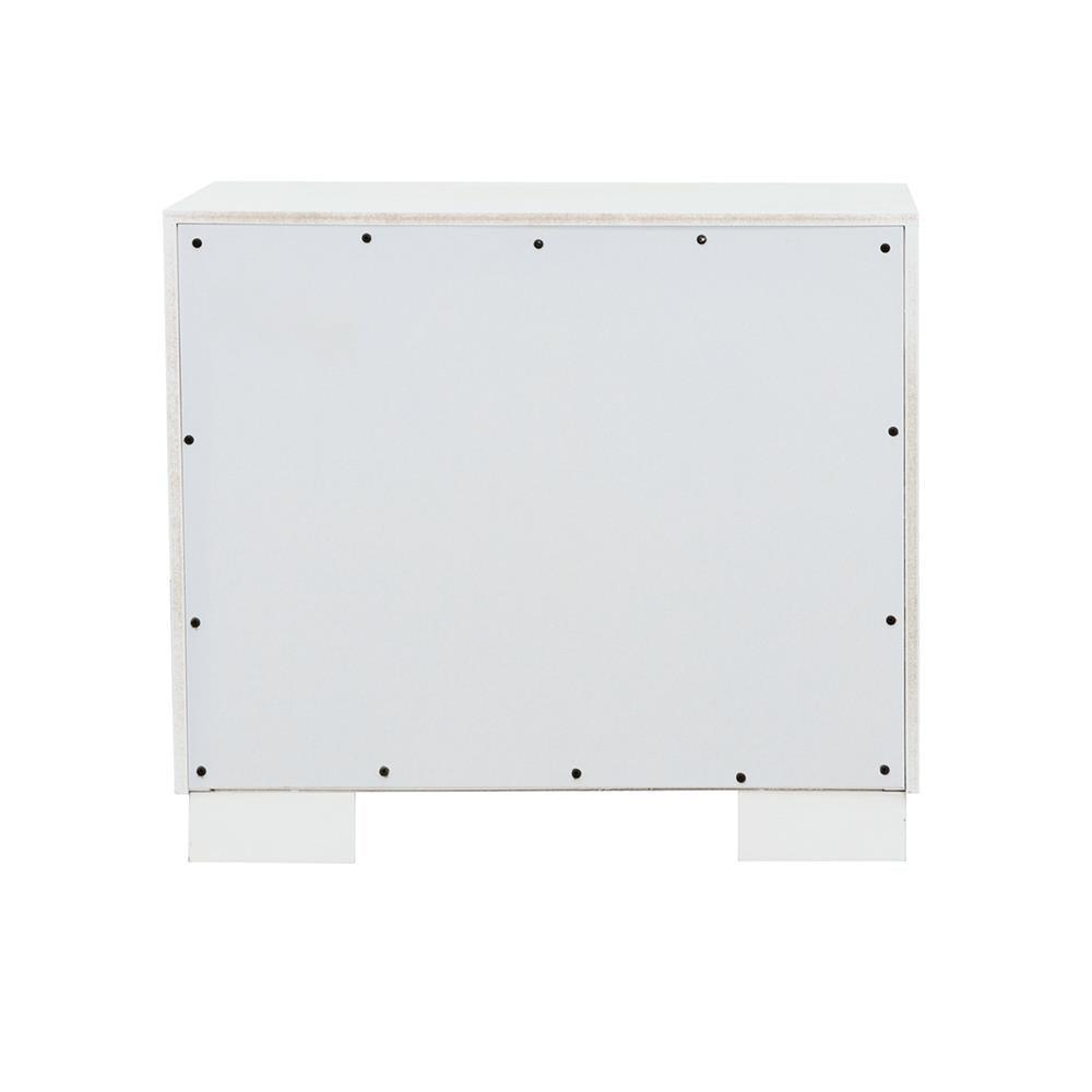 Jessica White 2-Drawer Nightstand by Coaster at Eve Furniture