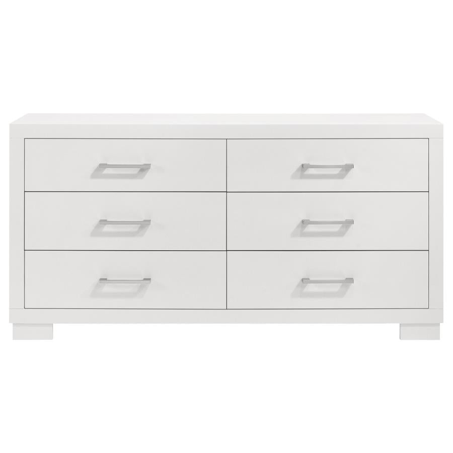 Jessica White 5-Piece Eastern King Bedroom Set with Nightstand Panels by Coaster at Eve Furniture