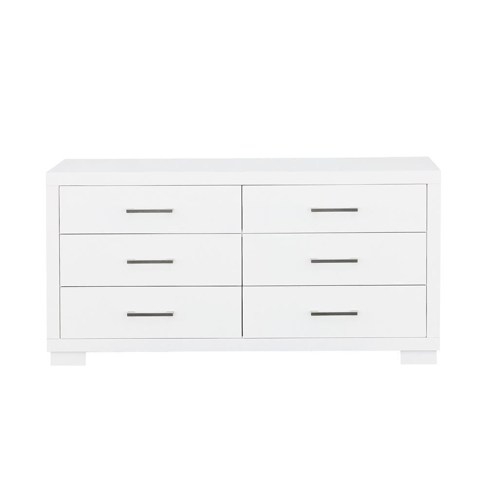 Jessica White 6-Drawer Dresser by Coaster at Eve Furniture