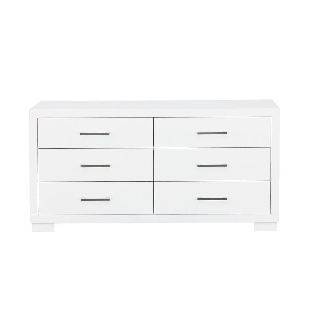 Jessica White 6-Drawer Dresser by Coaster at Eve Furniture