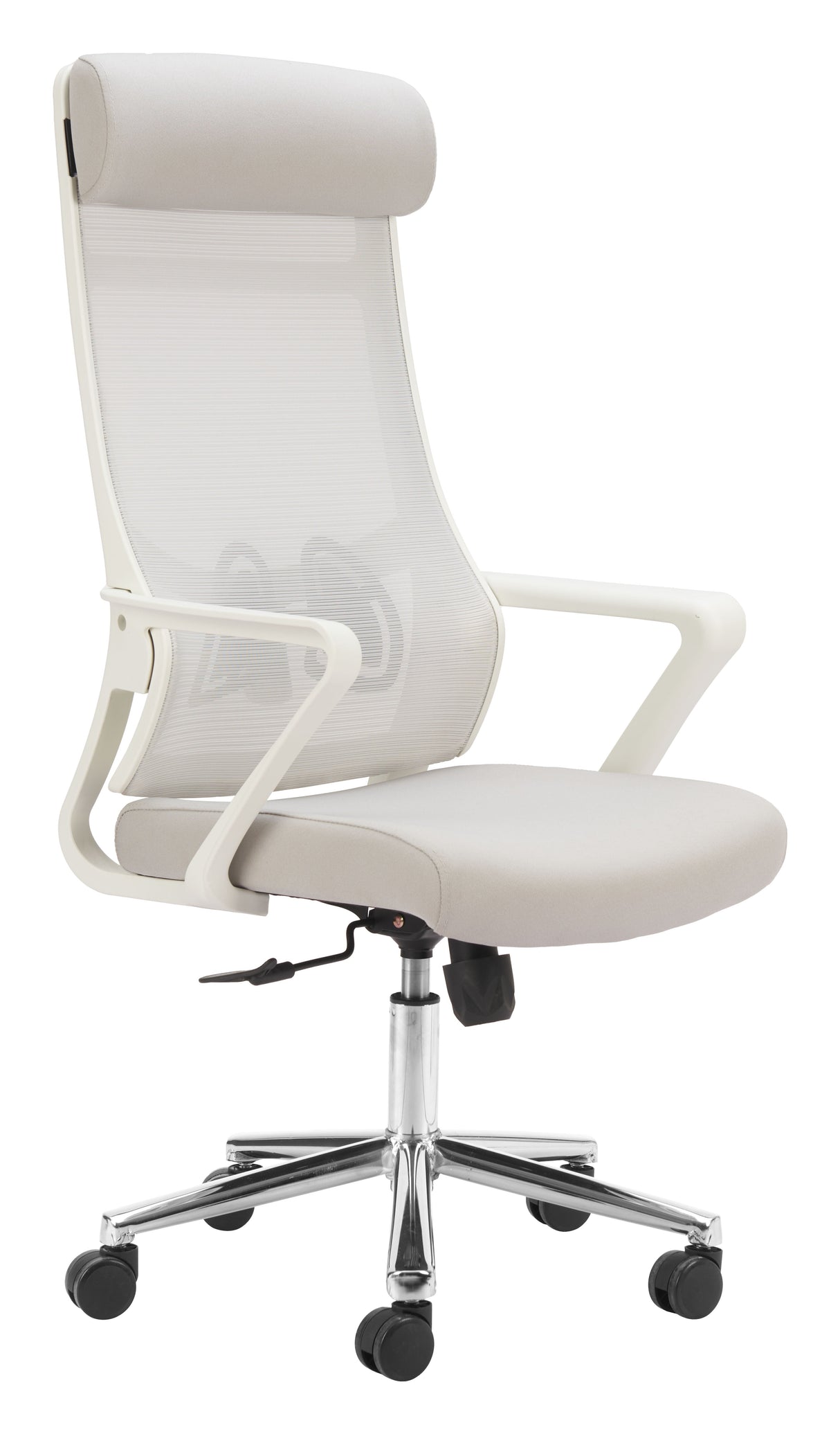 Jett Light Gray High Back Office Chair by Zuomod at Eve Furniture