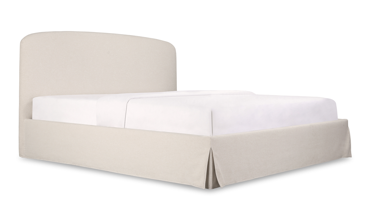 Joan King Storage Bed Cream by Moe's Home at Eve Furniture