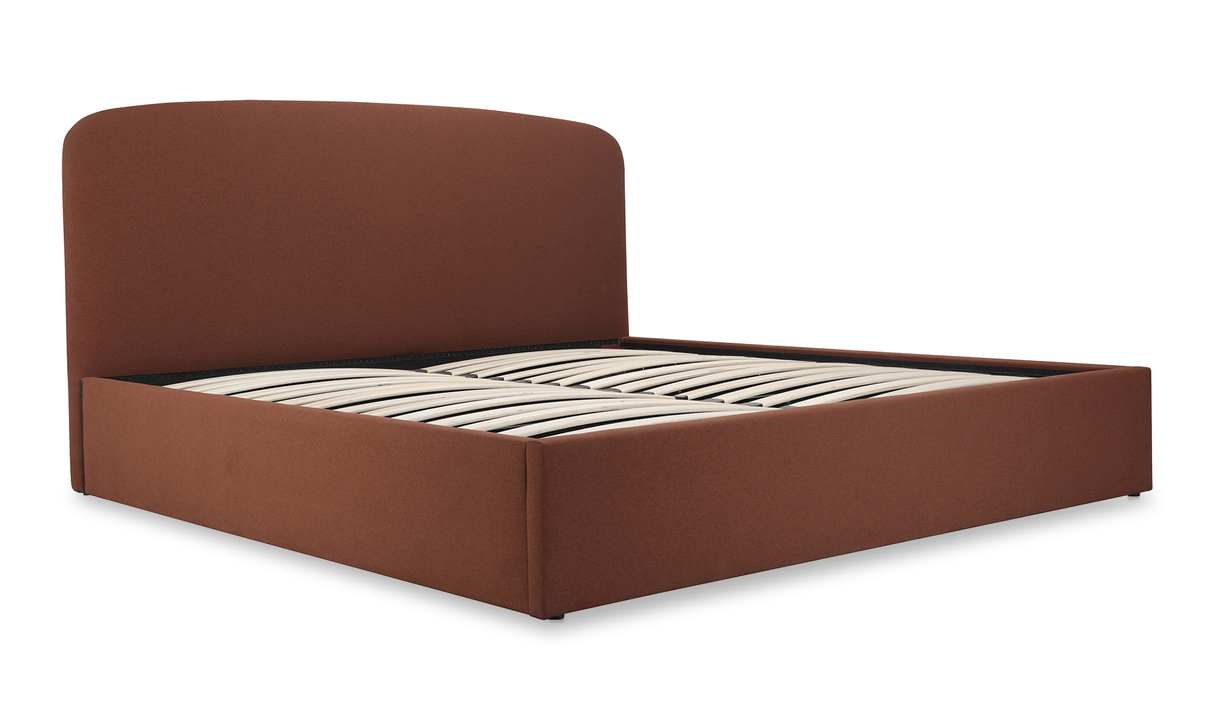 Joan Queen Storage Bed Rust by Moe's Home at Eve Furniture