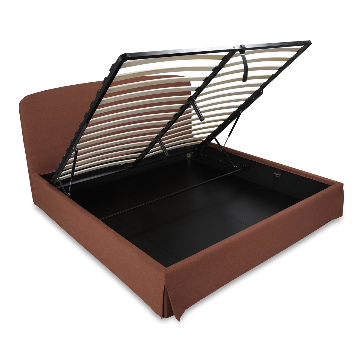Joan Rust King Storage Bed by Moe's Home at Eve Furniture
