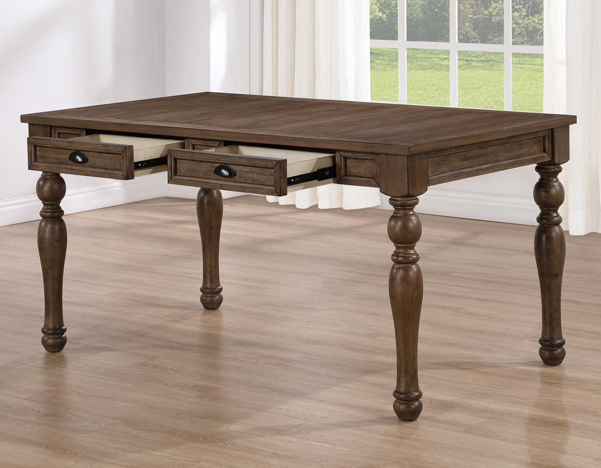 Joanna Caramel Brown Dining Room Set by Steve Silver at Eve Furniture