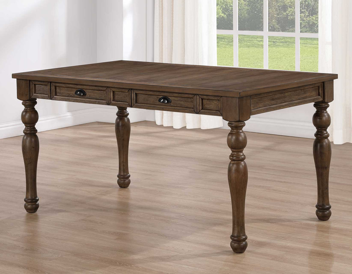 Joanna Caramel Brown Dining Room Set by Steve Silver at Eve Furniture