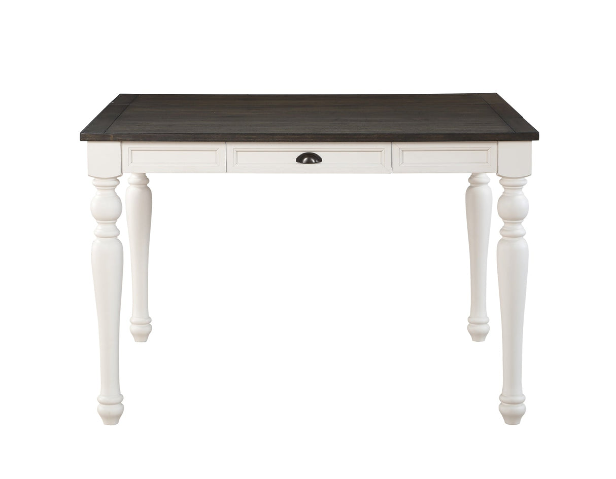 Joanna Ivory/Mocha Counter Height Dining Set by Steve Silver at Eve Furniture