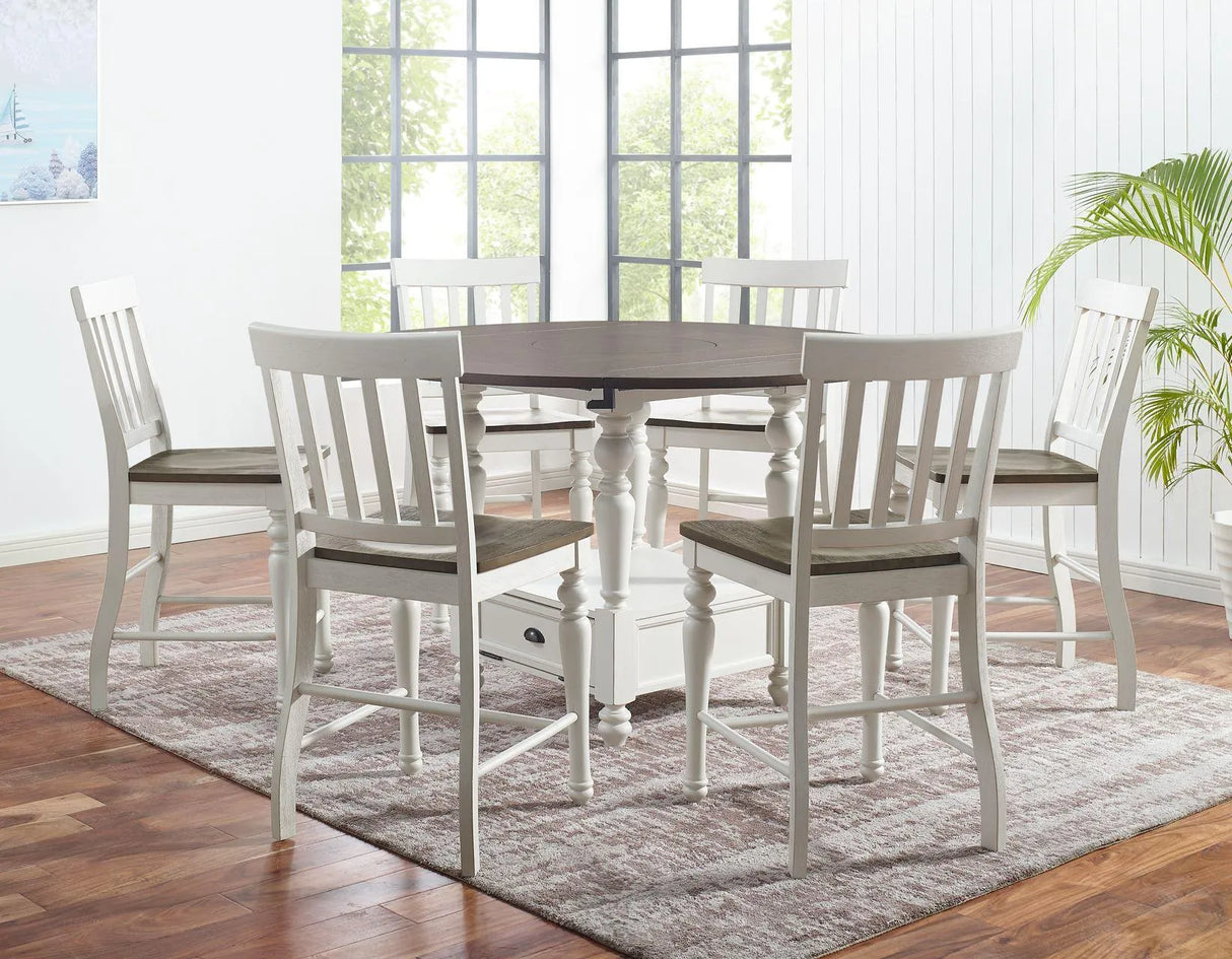 Joanna Two Tone 24″ Counter Stool, Set of 2 by Steve Silver at Eve Furniture