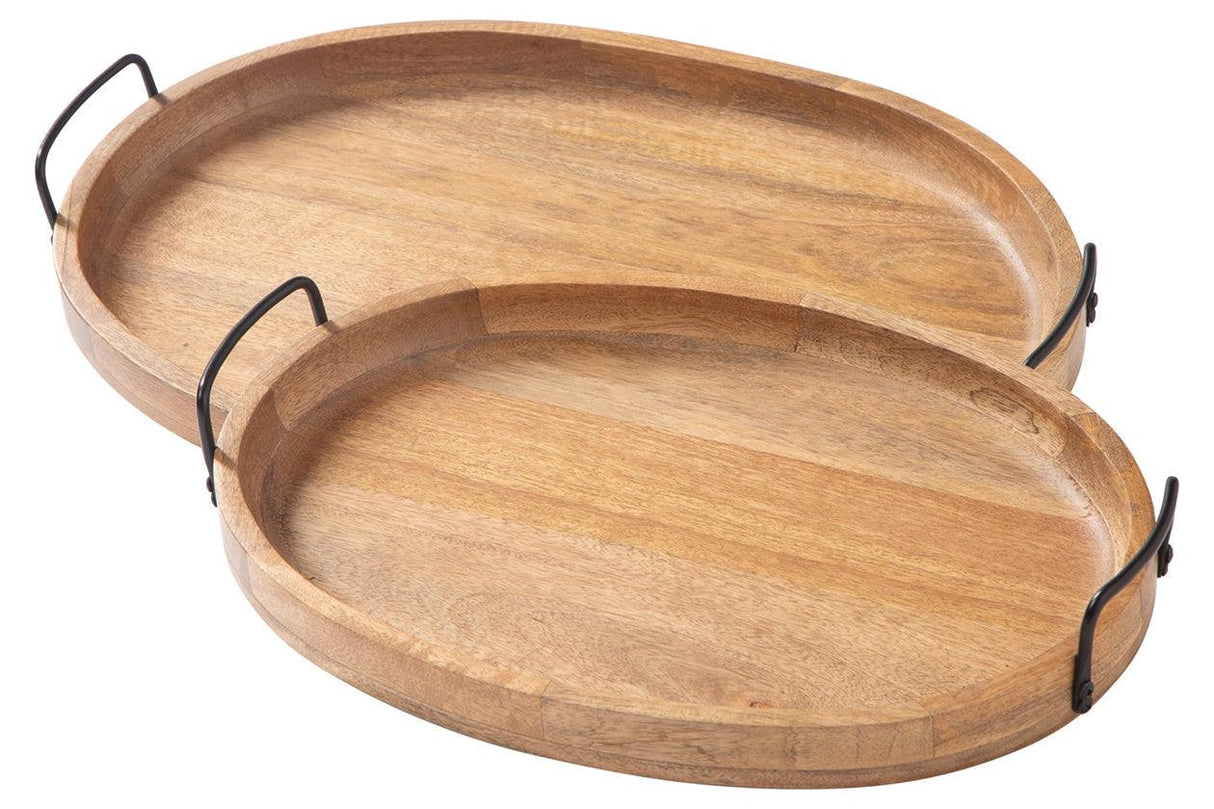 Jocelyne Brown/Black Tray by Ashley at Eve Furniture