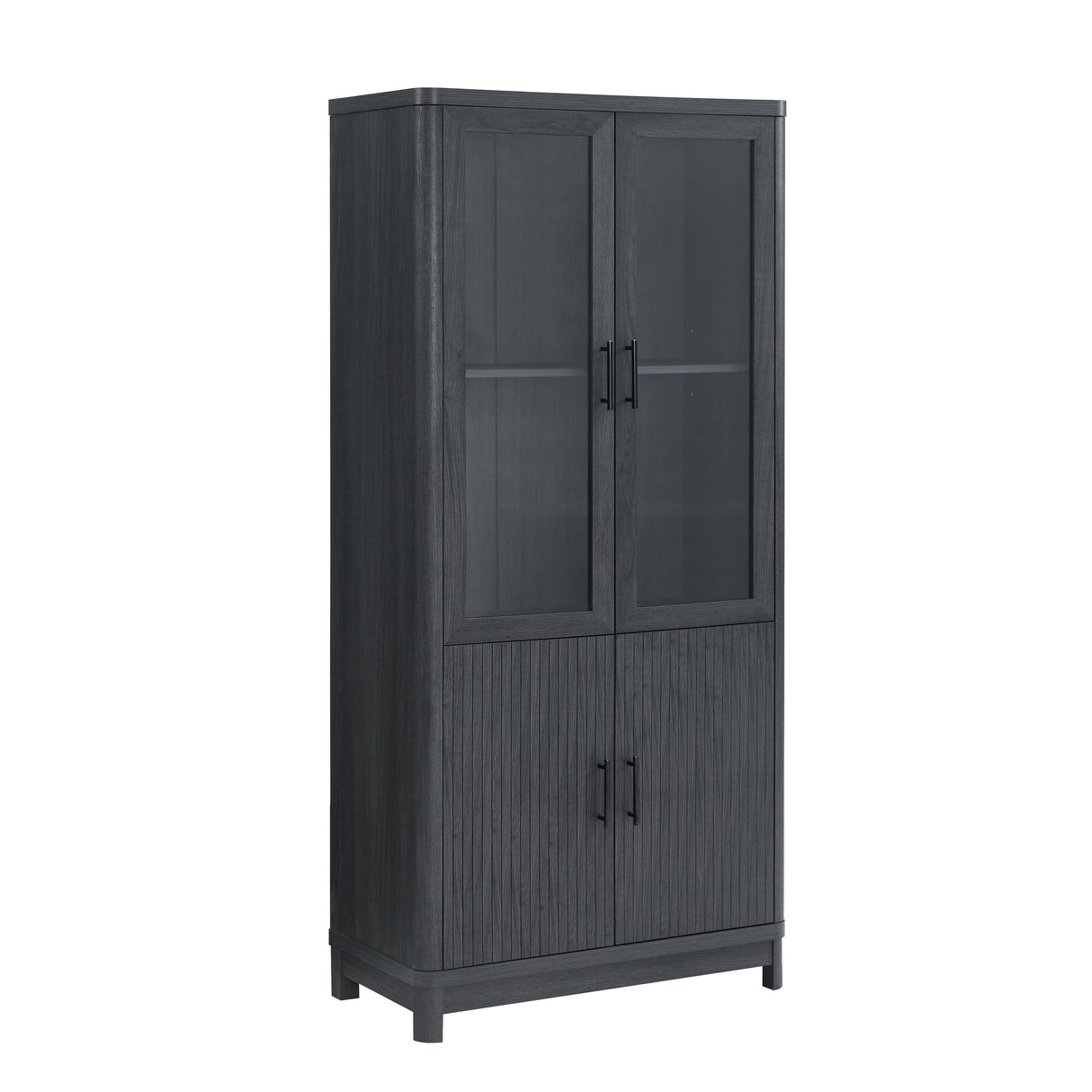 Jodie Bookcase in Charcoal Grey by Manhattan Comfort at Eve Furniture