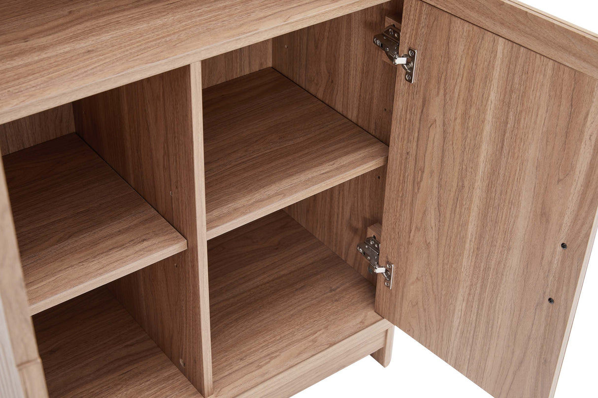 Jodie Bookcase in Maple by Manhattan Comfort at Eve Furniture