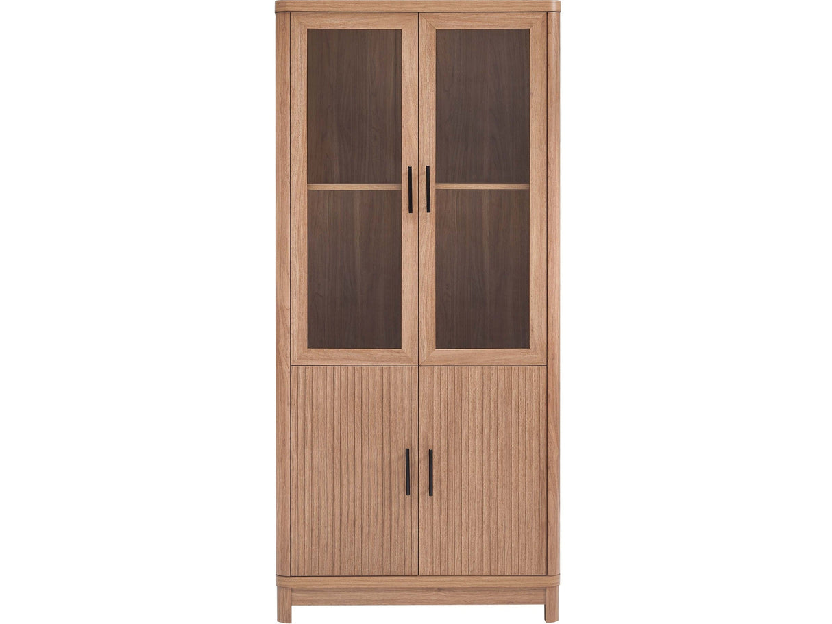 Jodie Bookcase in Maple by Manhattan Comfort at Eve Furniture