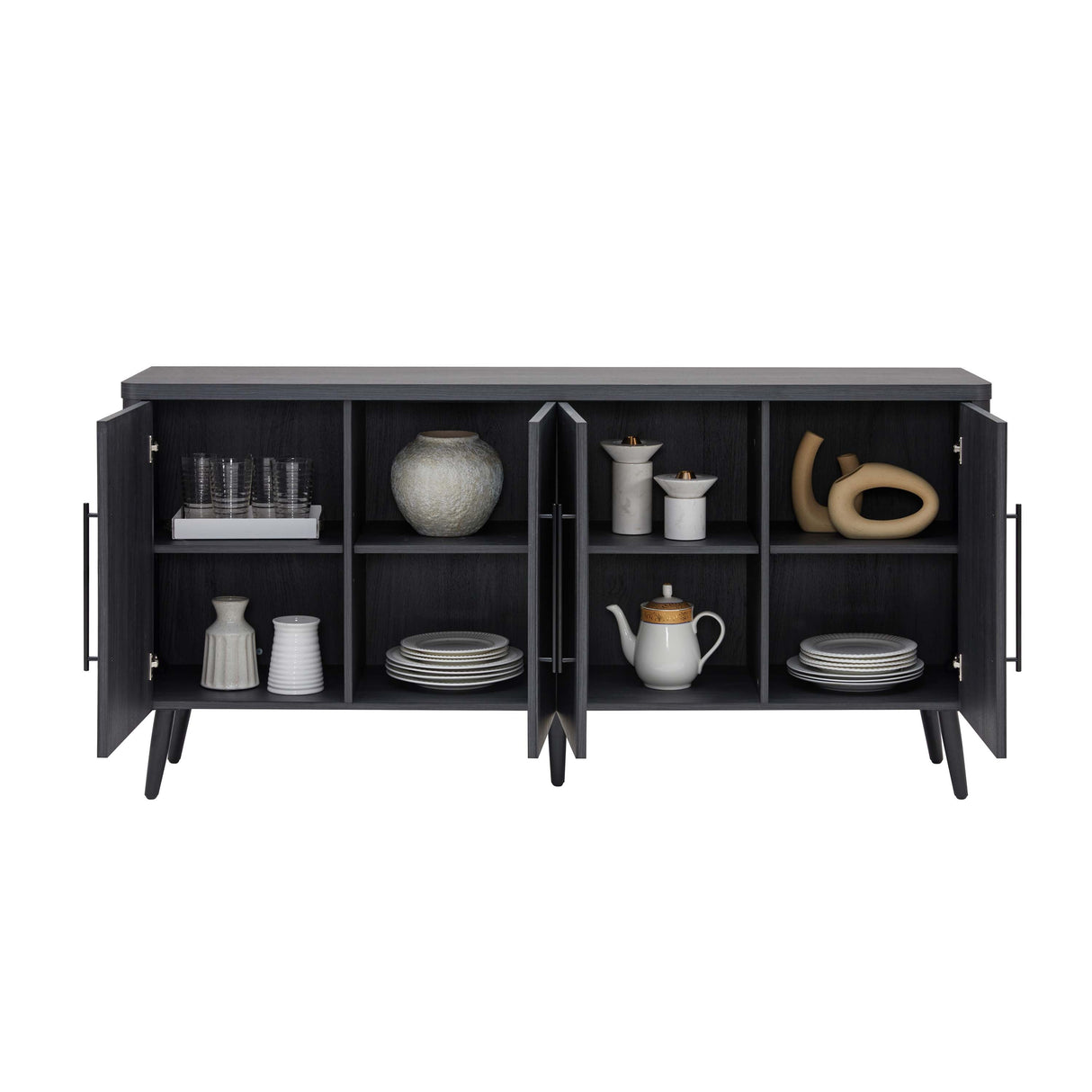 Jodie Sideboard in Charcoal Grey by Manhattan Comfort at Eve Furniture