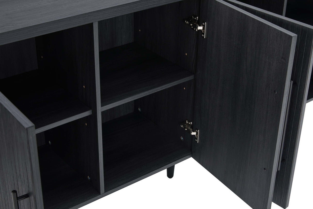 Jodie Sideboard in Charcoal Grey by Manhattan Comfort at Eve Furniture