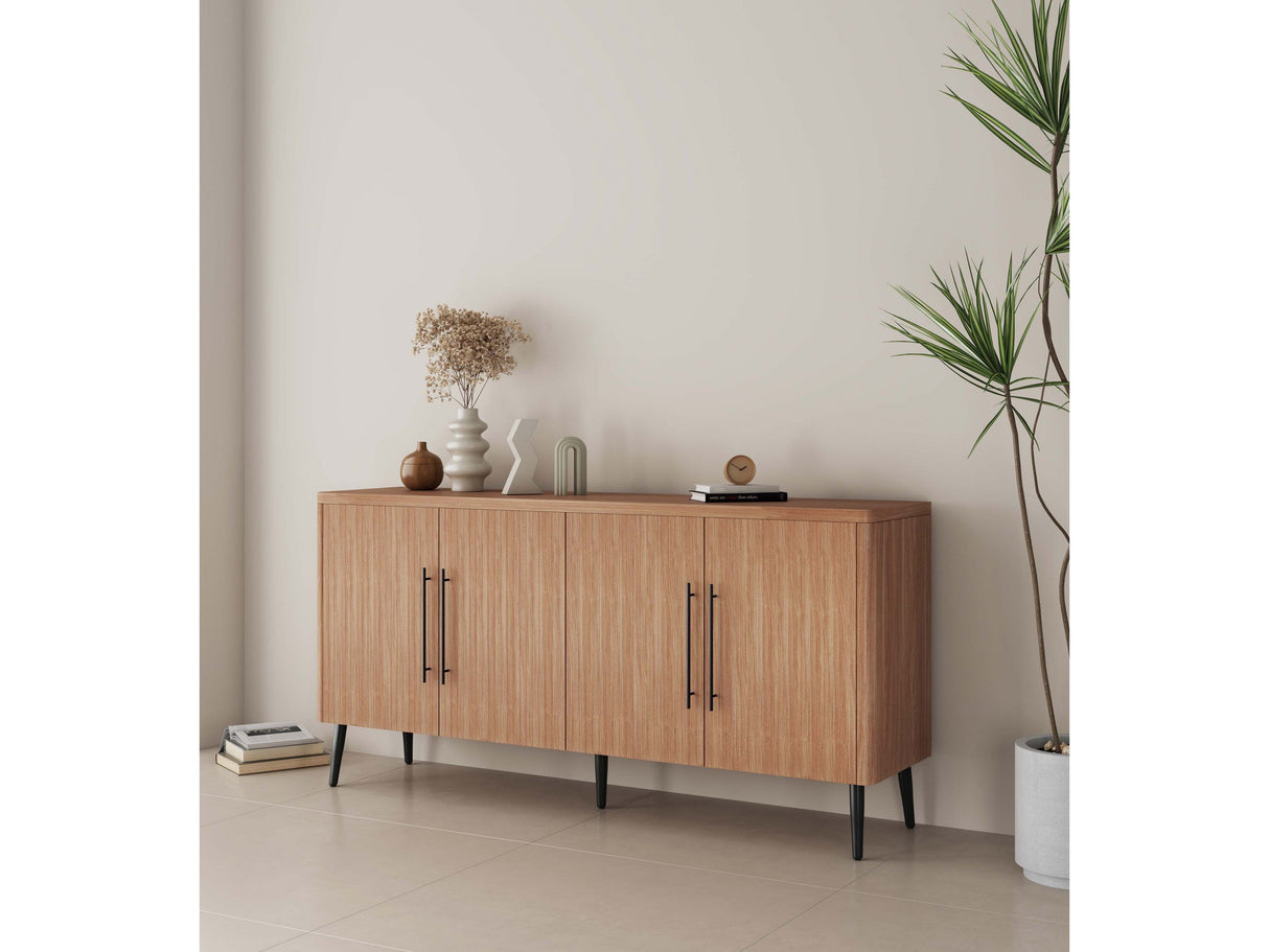 Jodie Sideboard in Maple by Manhattan Comfort at Eve Furniture
