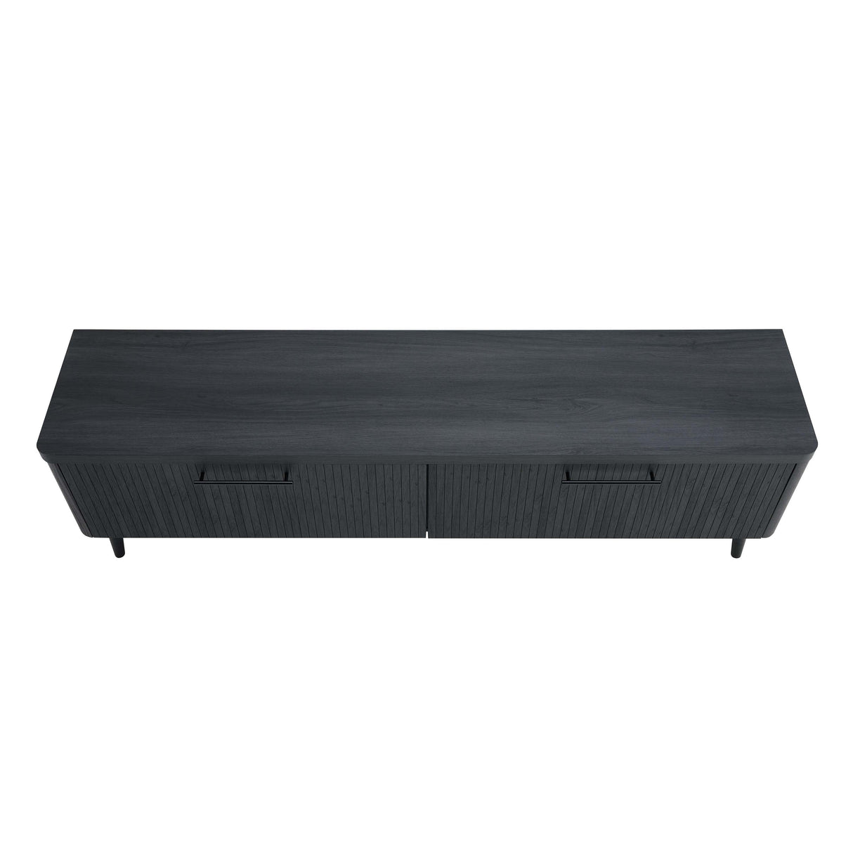 Jodie TV Stand in Charcoal Grey by Manhattan Comfort at Eve Furniture