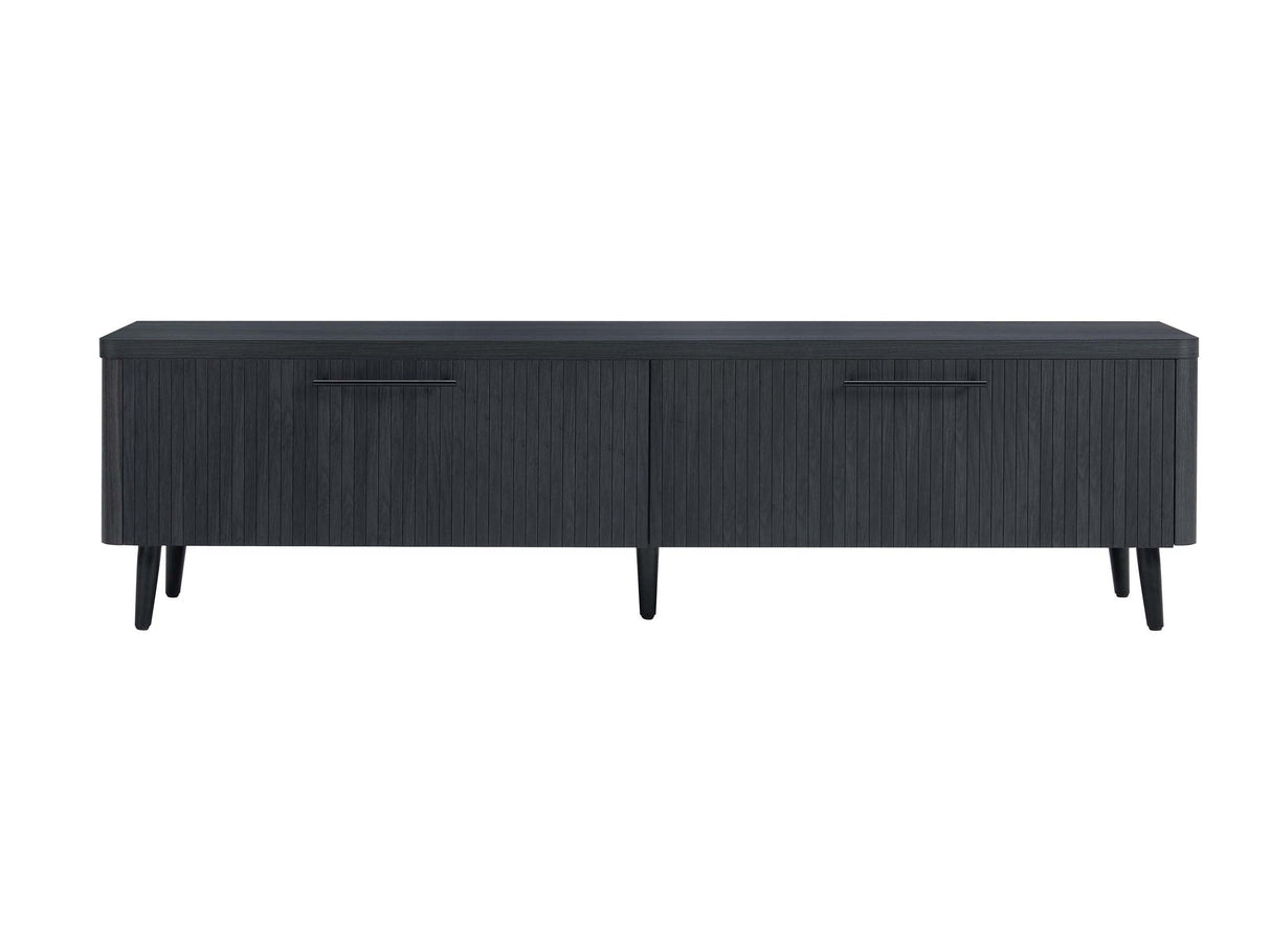 Jodie TV Stand in Charcoal Grey by Manhattan Comfort at Eve Furniture