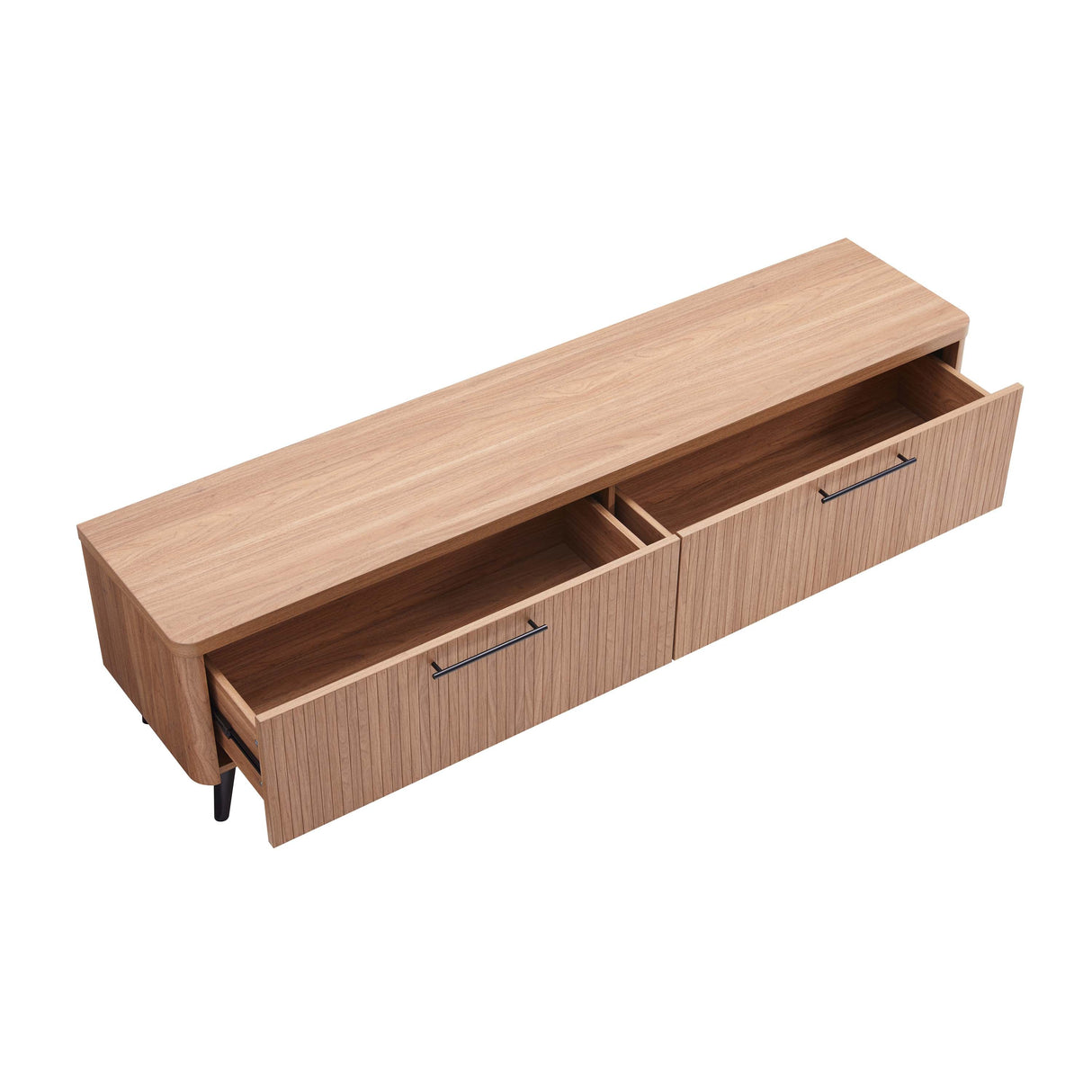 Jodie TV Stand in Maple by Manhattan Comfort at Eve Furniture