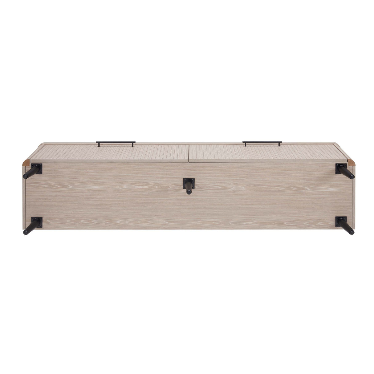 Jodie TV Stand in Whitewashed Oak by Manhattan Comfort at Eve Furniture