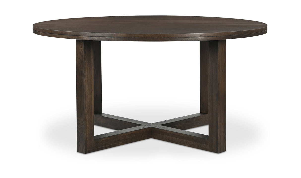 Joel Dining Table Dark Brown by Moe's Home at Eve Furniture