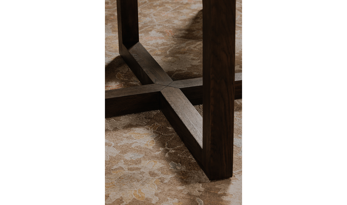 Joel Dining Table Dark Brown by Moe's Home at Eve Furniture