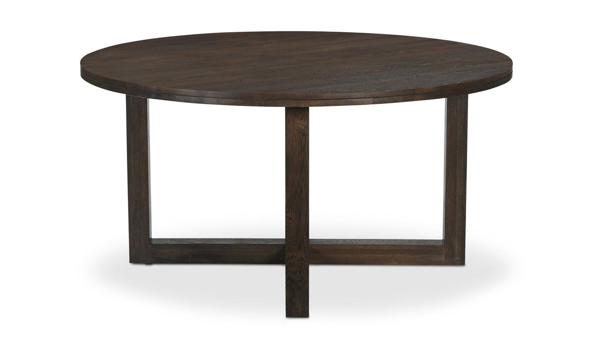 Joel Dining Table Dark Brown by Moe's Home at Eve Furniture