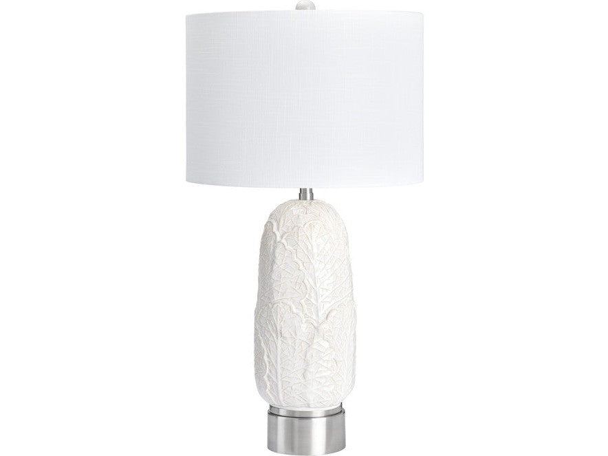 Johanson White/Silver Table Lamp by Crestview at Eve Furniture