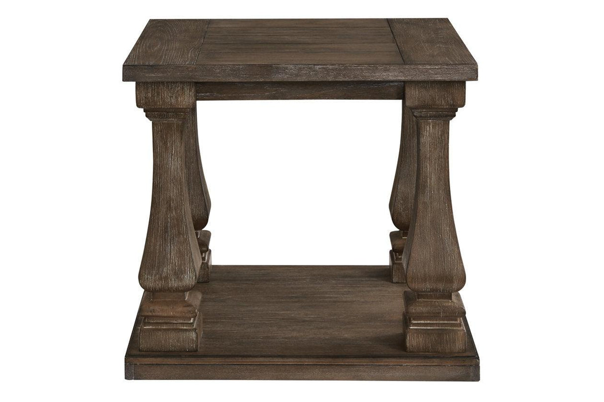 Johnelle Gray End Table by Ashley at Eve Furniture