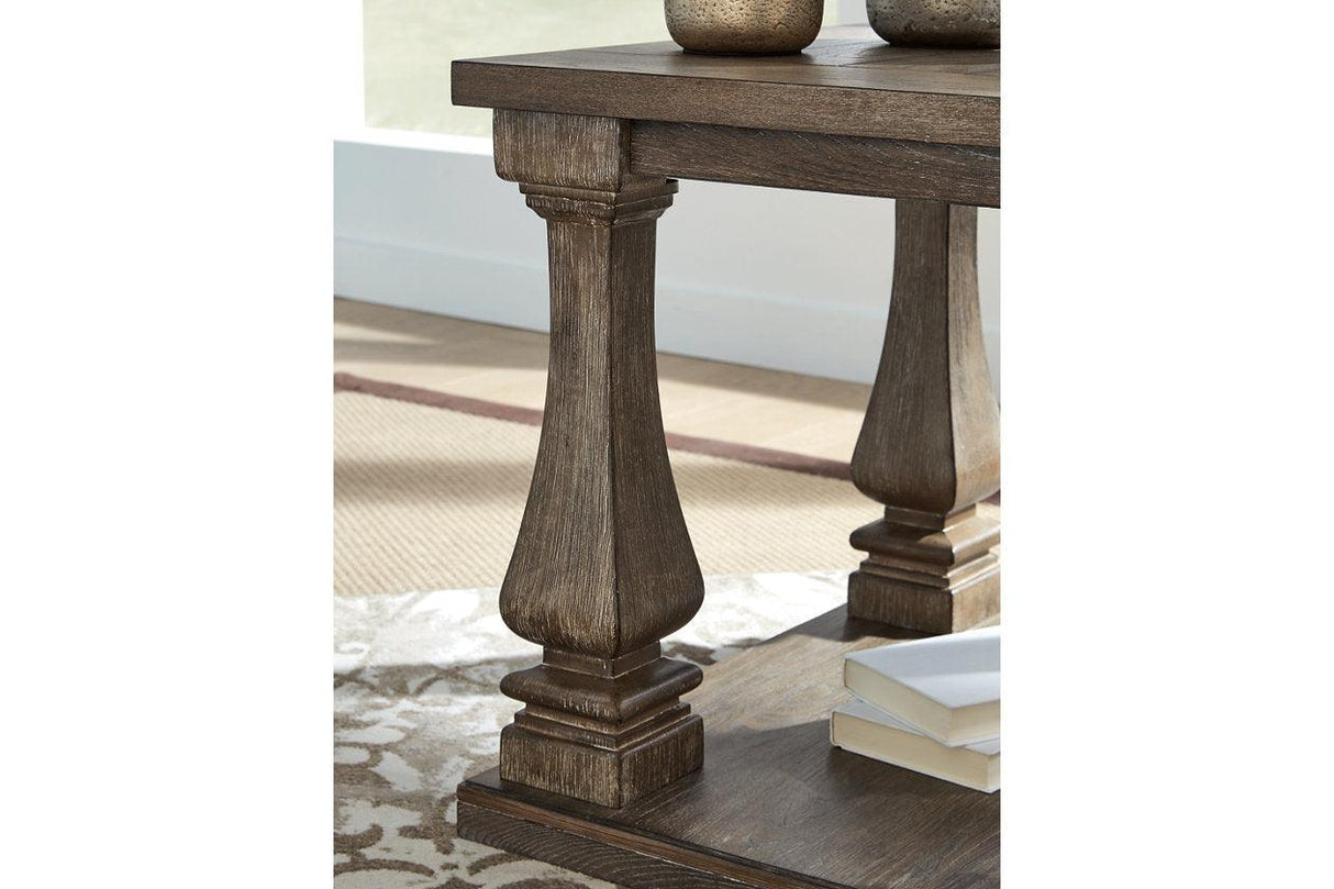 Johnelle Gray End Table by Ashley at Eve Furniture