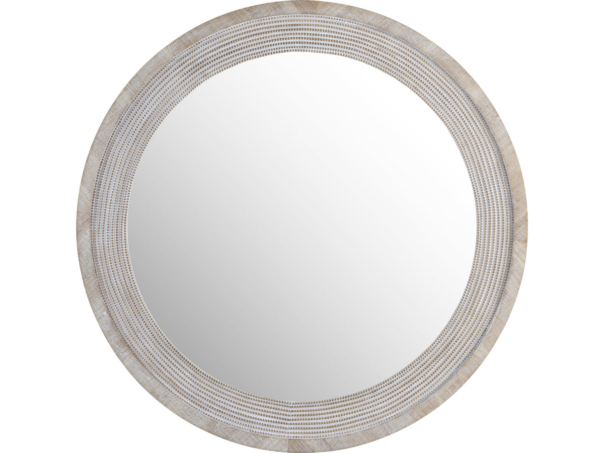 Johnson Natural/White Wall Mirror by Crestview at Eve Furniture