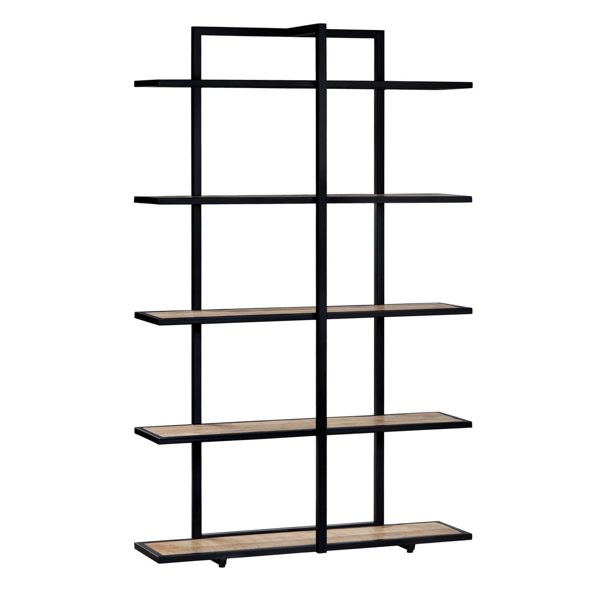 Johnston Brown/Black Etagere by Crestview at Eve Furniture