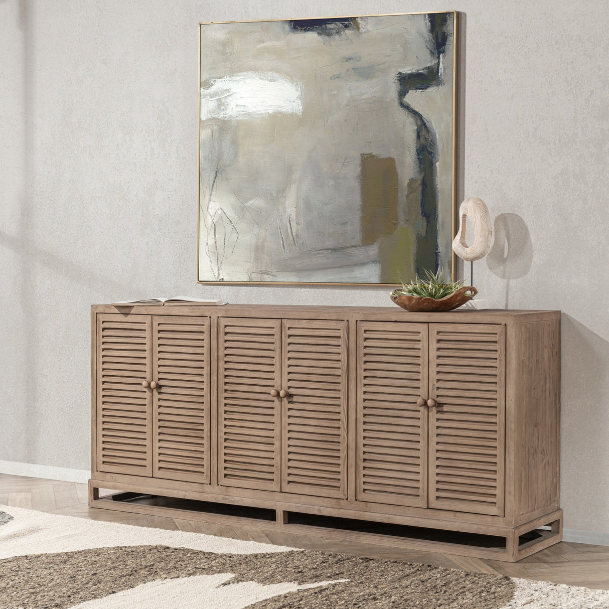 Jolen Distressed Brown 6 Door Buffet by Classic Home at Eve Furniture
