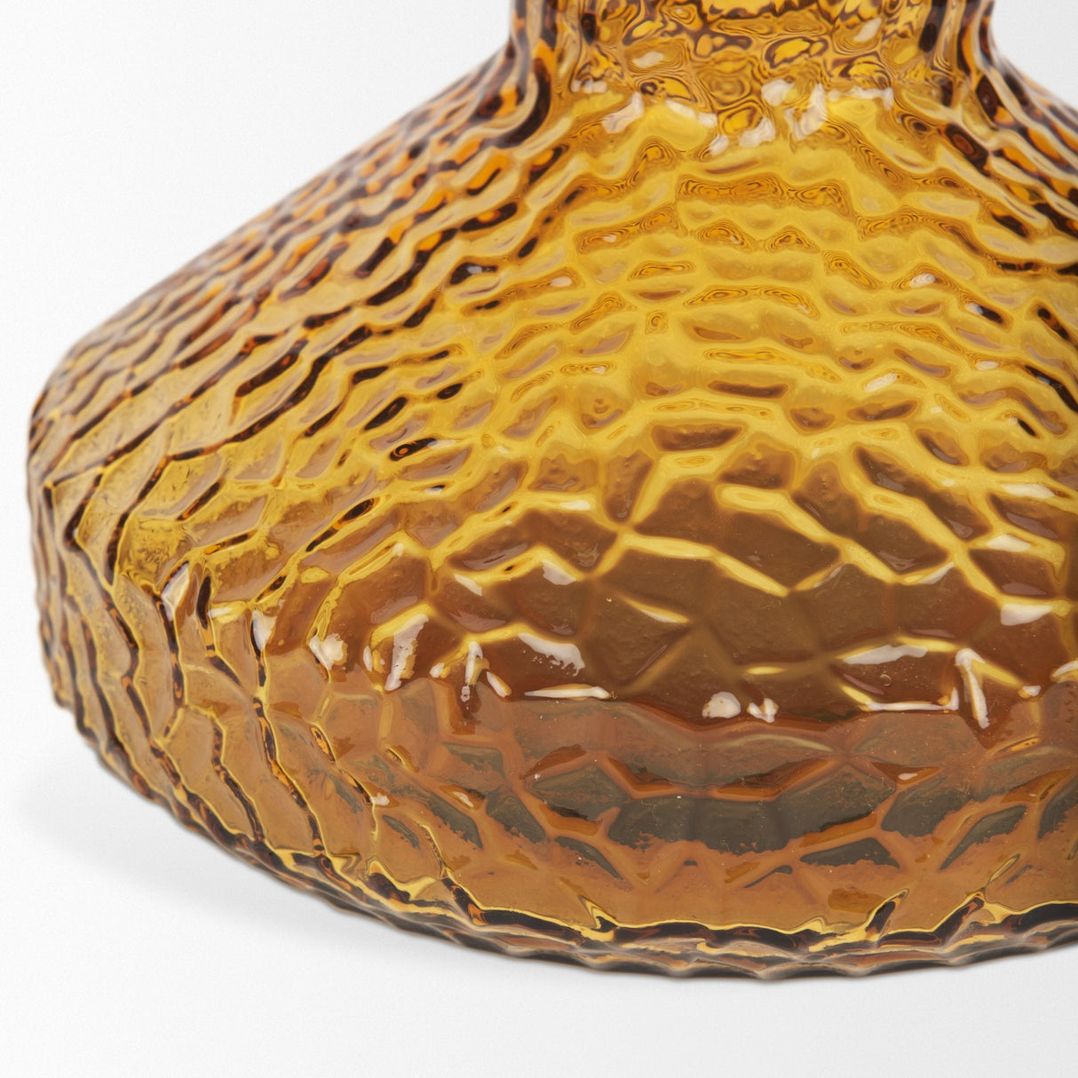 Jolene 11.8" Amber Waterglass Glass Vase by Mercana at Eve Furniture