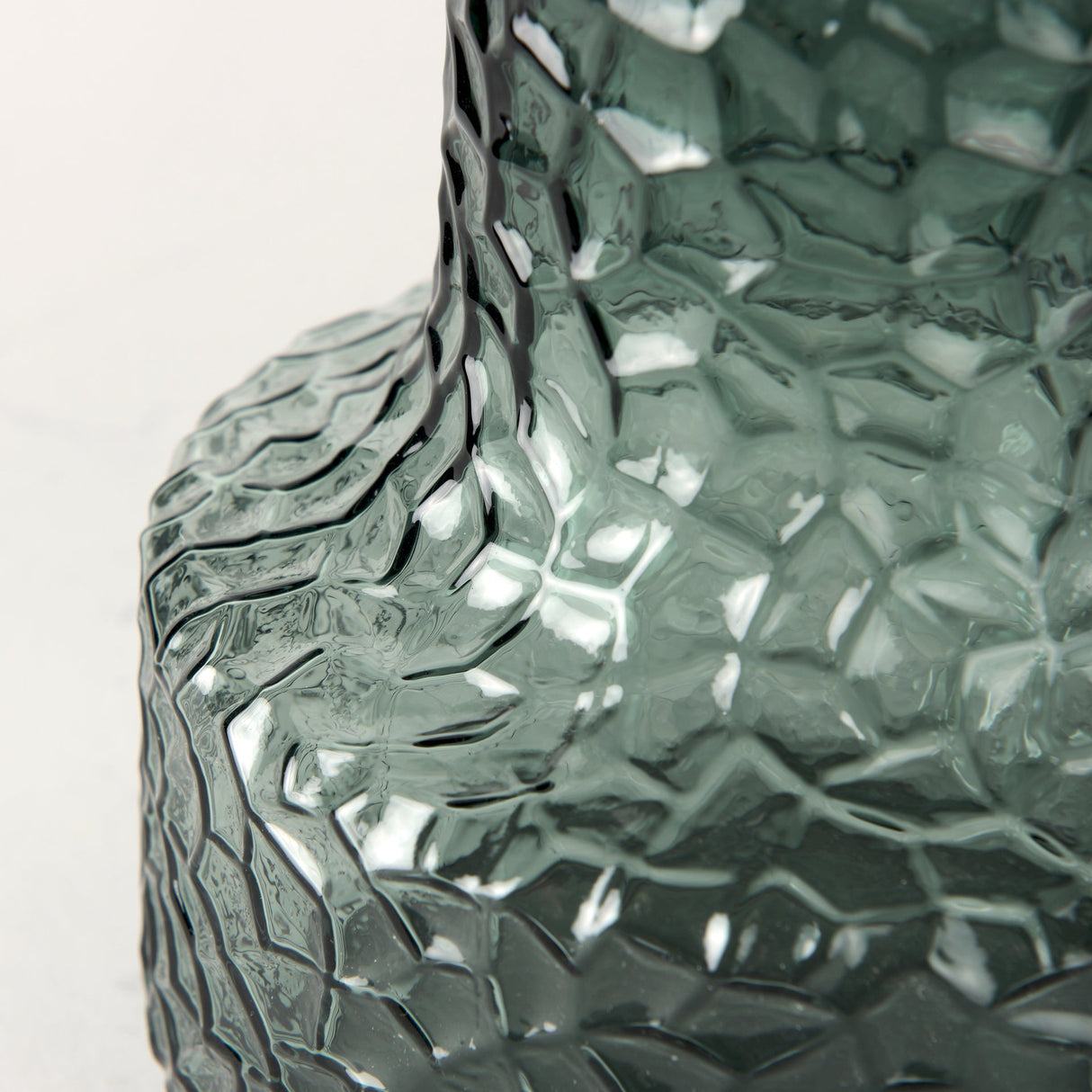 Jolene 7" Green Waterglass Glass Vase by Mercana at Eve Furniture