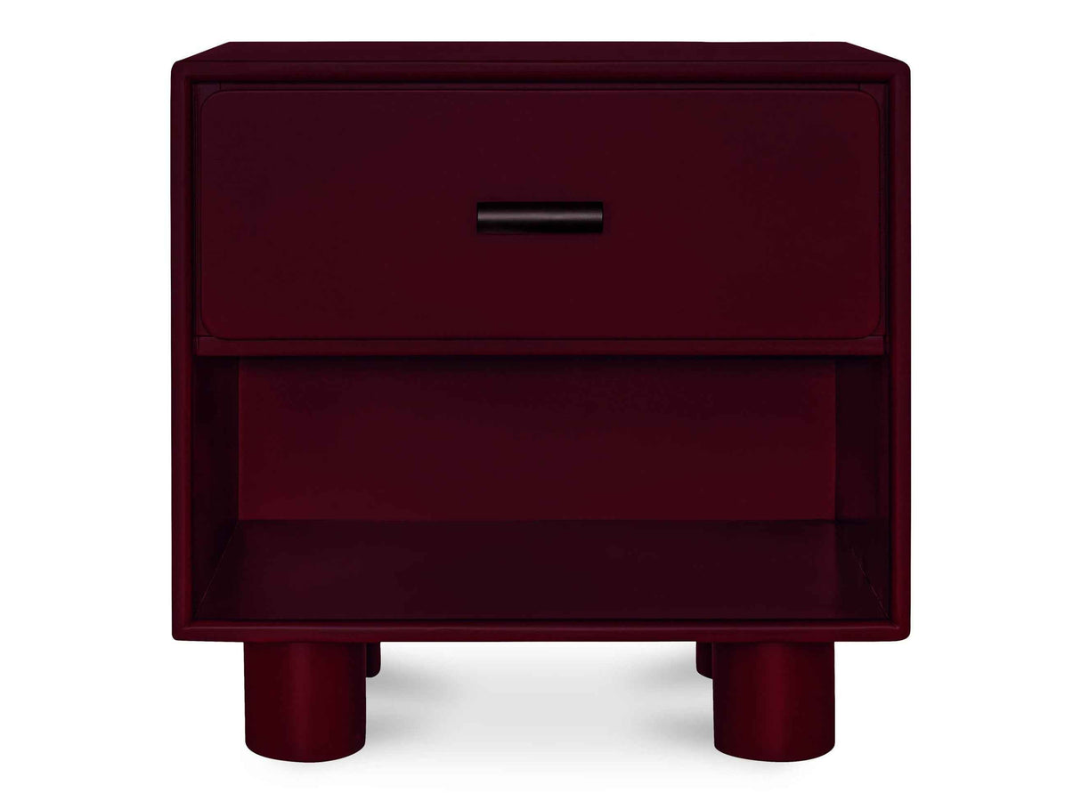 Jolene Deep Red Nightstand