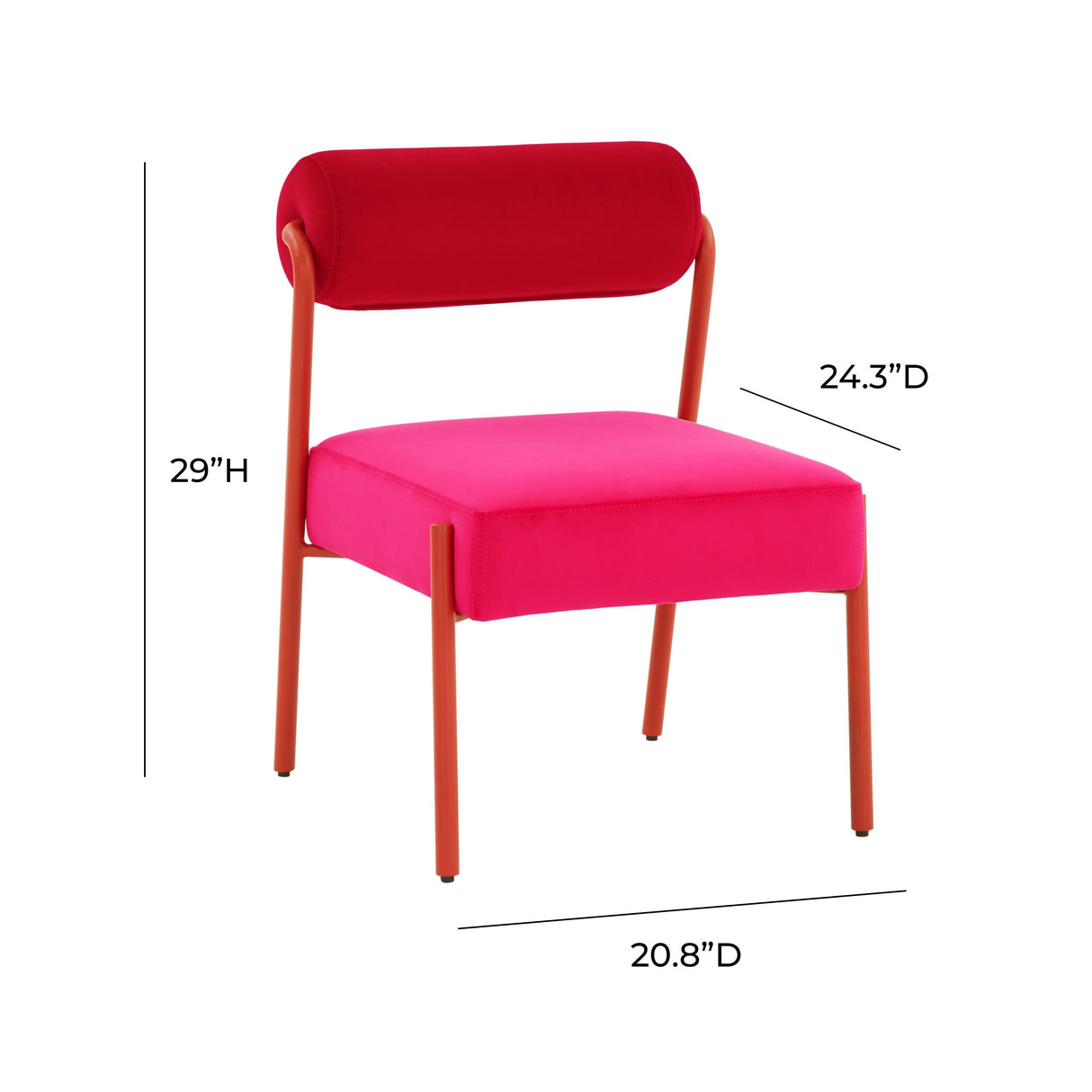 Jolene Velvet Accent Chair by TOV Furniture at Eve Furniture