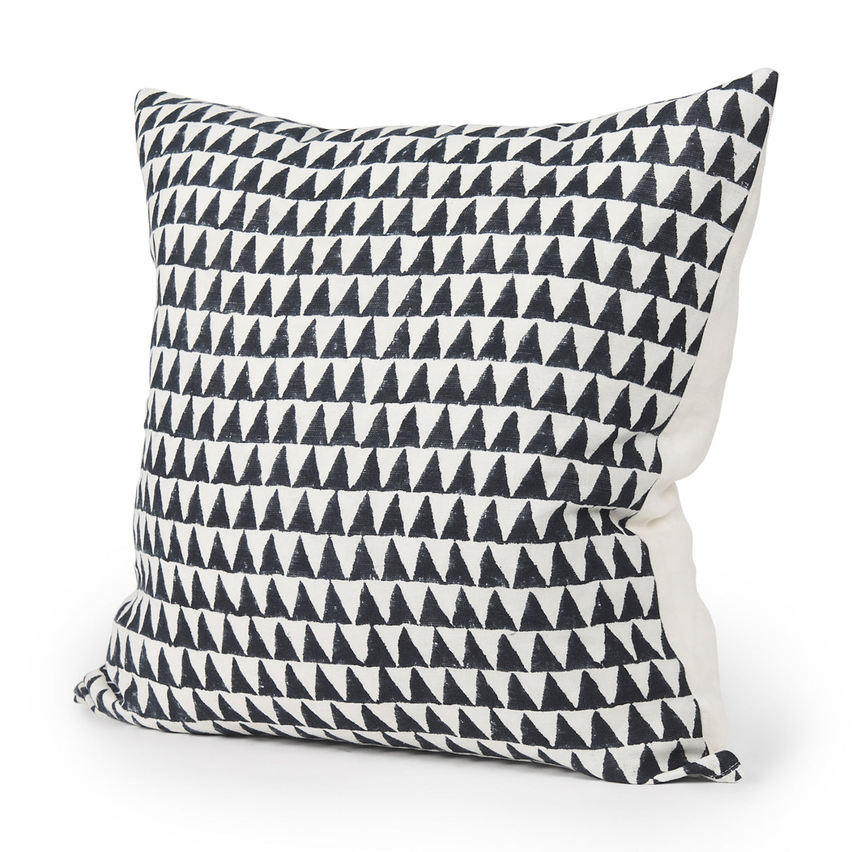 Jolie Cream w/ Black Print Linen Square Decorative Pillow Cover by Mercana at Eve Furniture