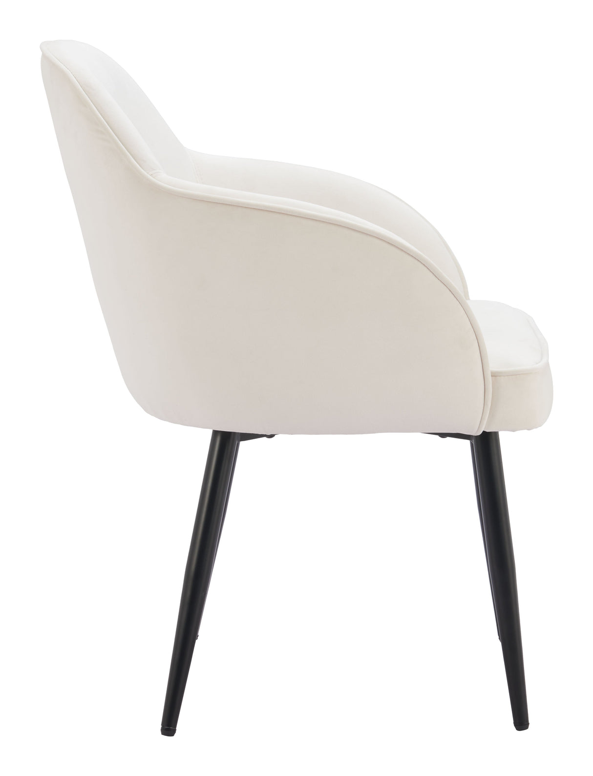 Jolie Ivory Dining Chair (Set of 2) by Zuomod at Eve Furniture