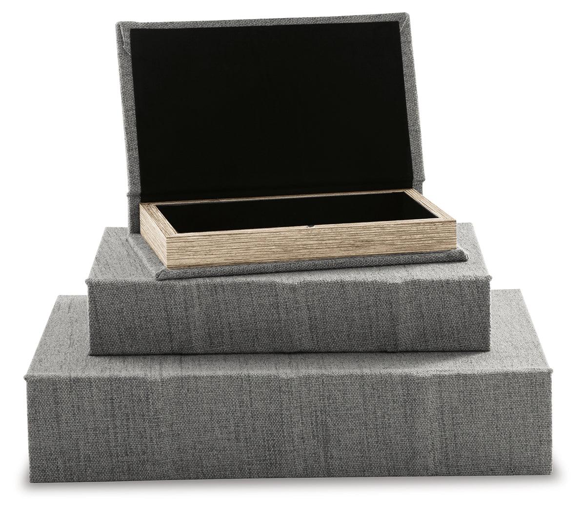 Jolina Gray Box by Ashley at Eve Furniture