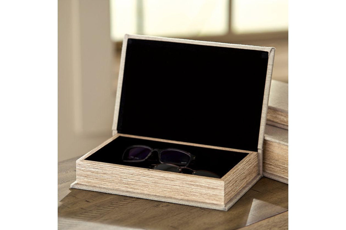 Jolina Linen Box by Ashley at Eve Furniture